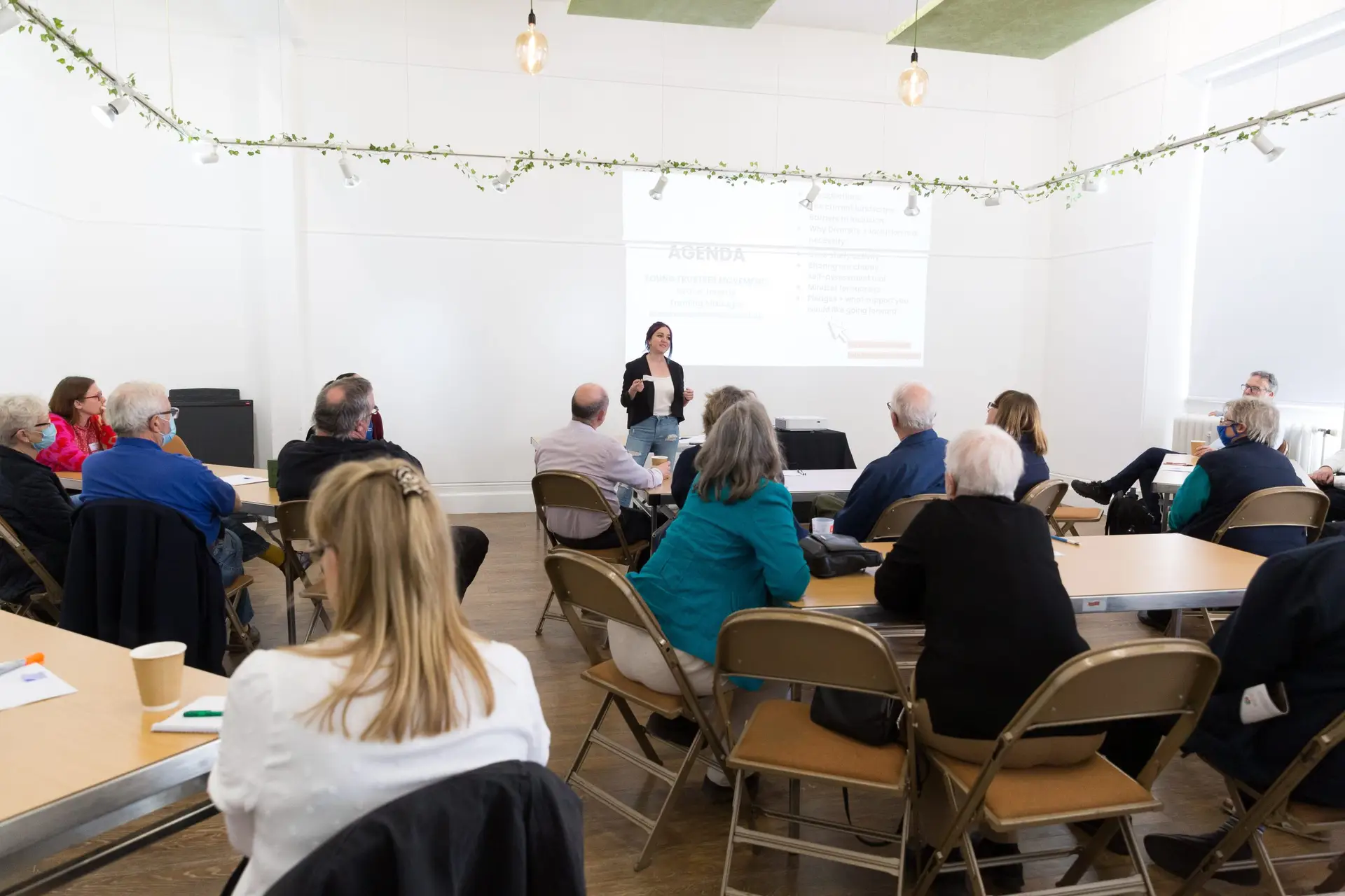 Training Manager Grace delivering a session at the Inland Waterways Association / Canal and River Trust Conference