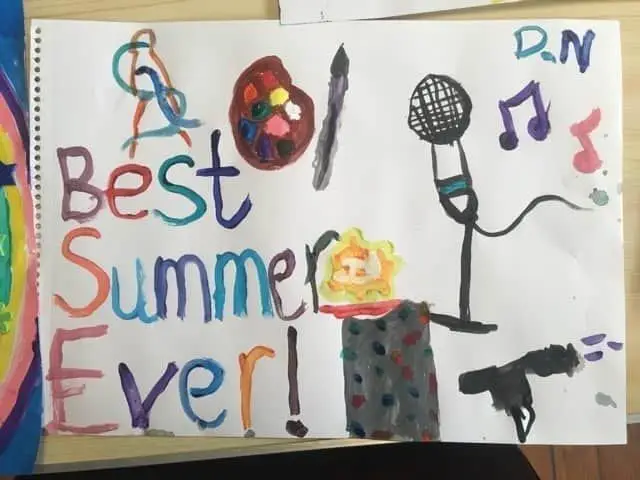 Best Summer Ever: child's drawing 